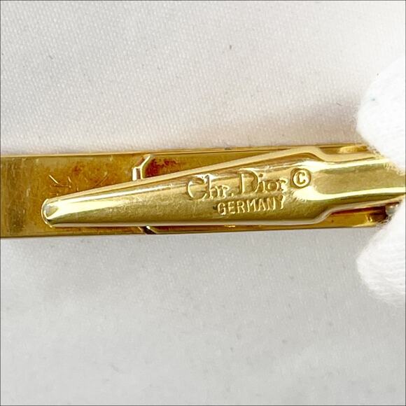 DIOR Vintage Cufflinks And DIOR Tie Pin in Original Box - Picture 8 of 10